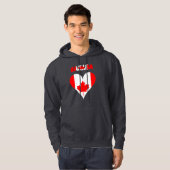 Canadees hart hoodie (Voorkant volledig)