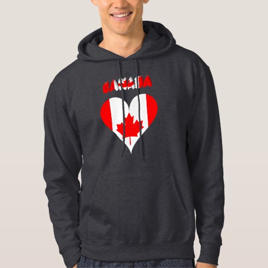Canadees hart hoodie (Voorkant)