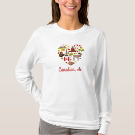 Canadees, hè. Canadees hart. T-shirt