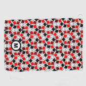 Canadees Initiaal van Maple Leaves Golfhanddoek (Horizontaal)