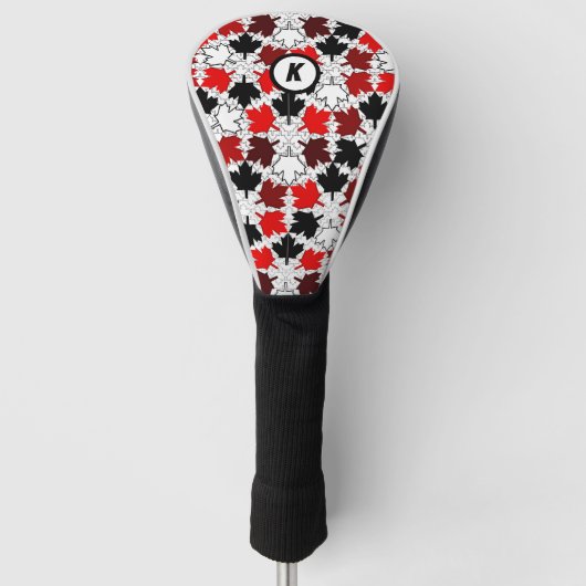 Canadees Initiaal van Maple Leaves Golfheadcover (Voorkant)