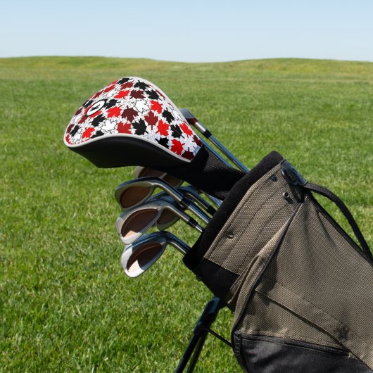 Canadees Initiaal van Maple Leaves Golfheadcover (Insitu)