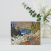  Canadees J. E. Jackson Waterfall Painting Briefkaart (Staand voorkant)