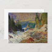  Canadees J. E. Jackson Waterfall Painting Briefkaart (Voorkant / Achterkant)