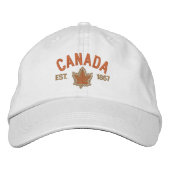 Canadees Jubileum Embroidery Canada Geborduurde Pet (Voorkant)