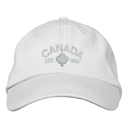 Canadees Jubileum Embroidery Canada Geborduurde Pet (Voorkant)