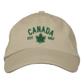 Canadees Jubileum Embroidery Canada Geborduurde Pet (Voorkant)