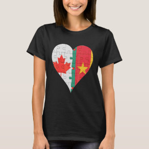 Canadees Kameroenees vlaggenschip T-shirt