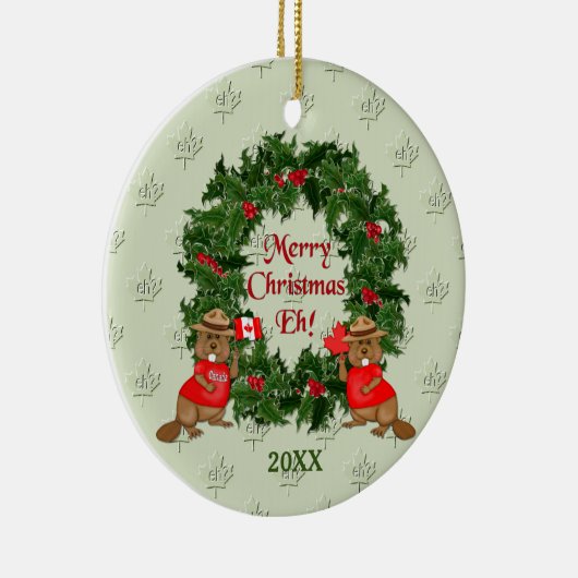 Canadees Keramisch Ornament (Rechts)