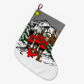 Canadees kerstfeest grote kerstsok (Voorkant (Hangend))