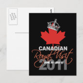 Canadees koninklijk bezoek - William & Kate bruilo Briefkaart (Voorkant / Achterkant)