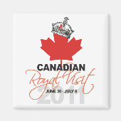 Canadees koninklijk bezoek - William & Kate bruilo Magneet (Voorkant)