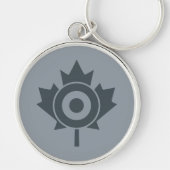 Canadees Label Maple Leaf Roundel Mod Sleutelhanger (Voorkant)