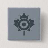 Canadees Label Maple Leaf Roundel Mod Vierkante Button 5,1 Cm (Voorkant)