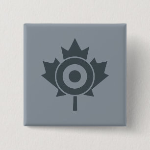 Canadees Label Maple Leaf Roundel Mod Vierkante Button 5,1 Cm