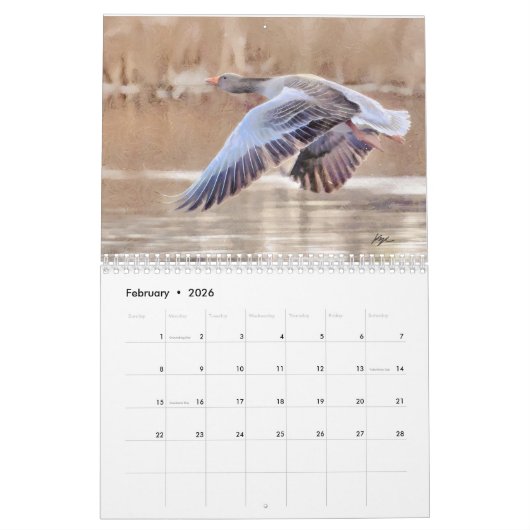 Canadees landschap wandkalender kalender (Feb 2026)