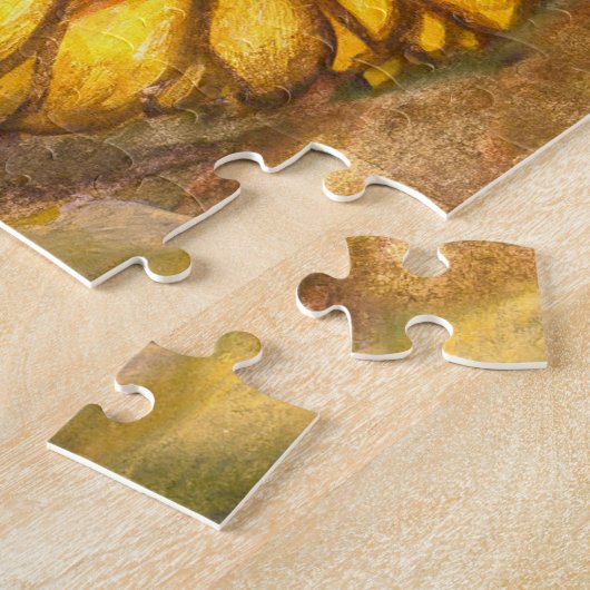 Canadees landschapskunst puzzels zonnebloemschilde (Zijkant)