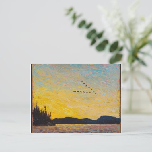  Canadees landschapsschilderij van Tom Thomson Briefkaart (Staand voorkant)