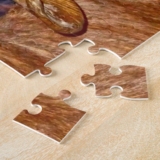 Canadees lang hoornschaap. legpuzzel (Zijkant)