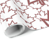 Canadees leder-overlooppapier cadeaupapier (Rol Hoek)