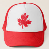 Canadees leder trucker pet (Voorkant)