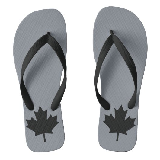 Canadees lef-decor teenslippers (Voetbed)
