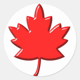 Canadees lef ronde sticker