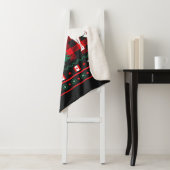 Canadees lelijk kersttrui ontwerp sherpa deken (In situ)