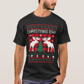 Canadees lelijk kersttrui ontwerp t-shirt (Voorkant)