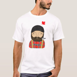 Canadees Lumberjack Chickadee Graphic T-shirt