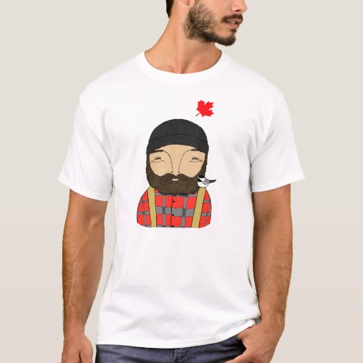 Canadees Lumberjack Chickadee Graphic T-shirt (Voorkant)