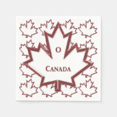 Canadees maanbladpapier servetten (Voorkant)