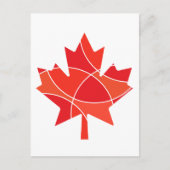 Canadees maapelblad briefkaart (Voorkant)