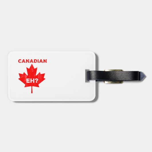 Canadees? Maple Leaf Bagagelabel (Achterkant horizontaal)