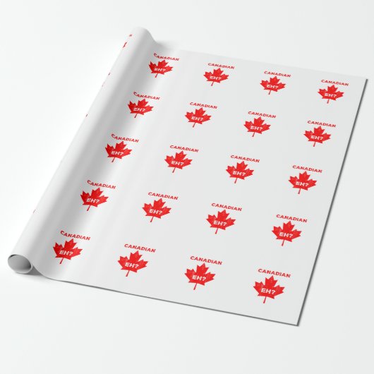 Canadees? Maple Leaf Cadeaupapier (Uitgerold)