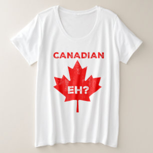 Canadees? Maple Leaf Grote Maat T-shirt