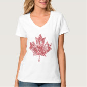 Canadees maple Leaf Grunge Style CANADA T-shirt (Voorkant)