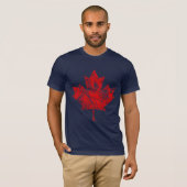 Canadees maple Leaf Grunge Style CANADA T-shirt (Voorkant volledig)