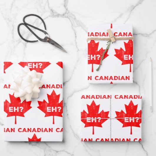 Canadees? Maple Leaf Inpakpapier Vel (Voorkant)
