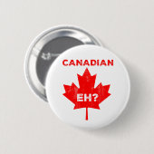 Canadees? Maple Leaf Ronde Button 5,7 Cm (Voorkant /achterkant)