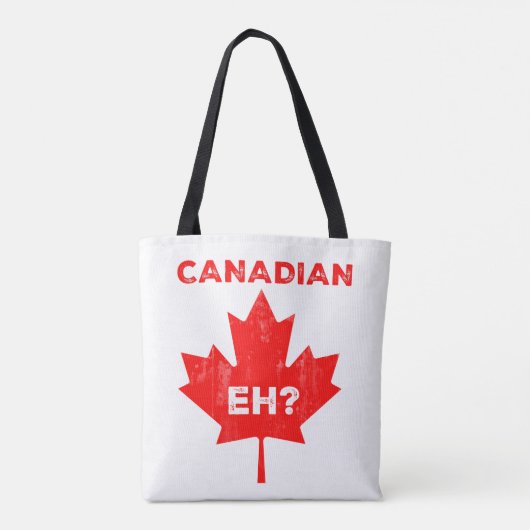 Canadees? Maple Leaf Tote Bag (Achterkant)