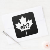 Canadees? Maple Leaf Vierkante Sticker (Envelop)