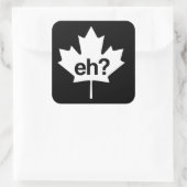 Canadees? Maple Leaf Vierkante Sticker (Tas)
