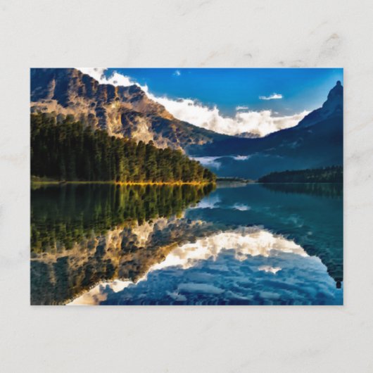 Canadees meer briefkaart (Voorkant)