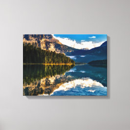 Canadees meer canvas afdruk