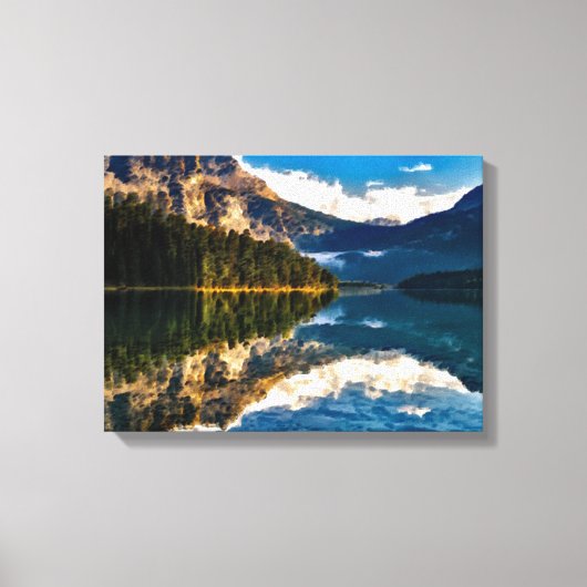 Canadees meer canvas afdruk (Voorkant)