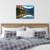 Canadees meer canvas afdruk (Insitu (Slaapkamer))