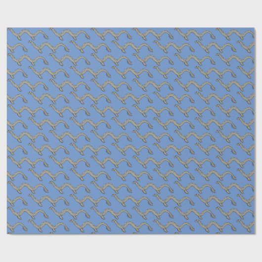 Canadees meer monster cadeaupapier (Vlak)