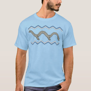 Canadees meer monster en zigzaggen t-shirt