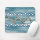 Canadees meer monster en zigzags muismat (Met muis)